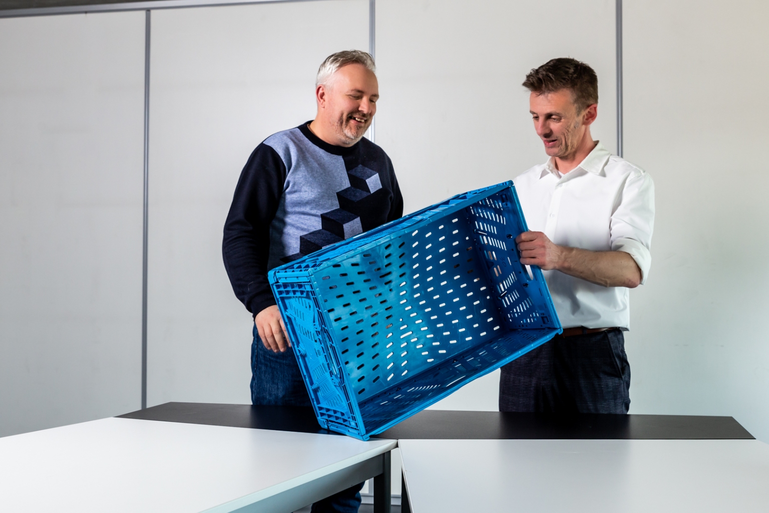 Kunststof kratten voor de voedingsindustrie